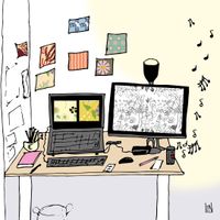 Illustration working place